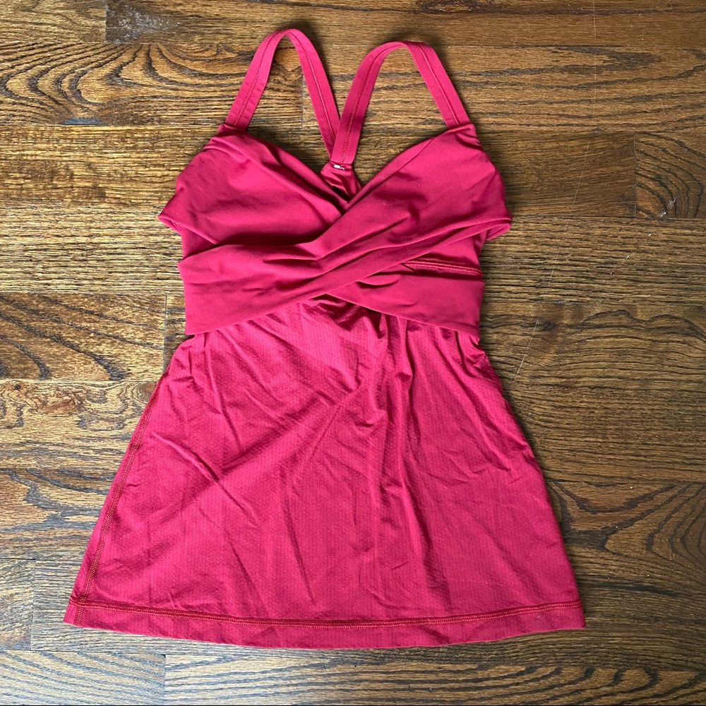 Red/Hot Pink Lululemon Tank